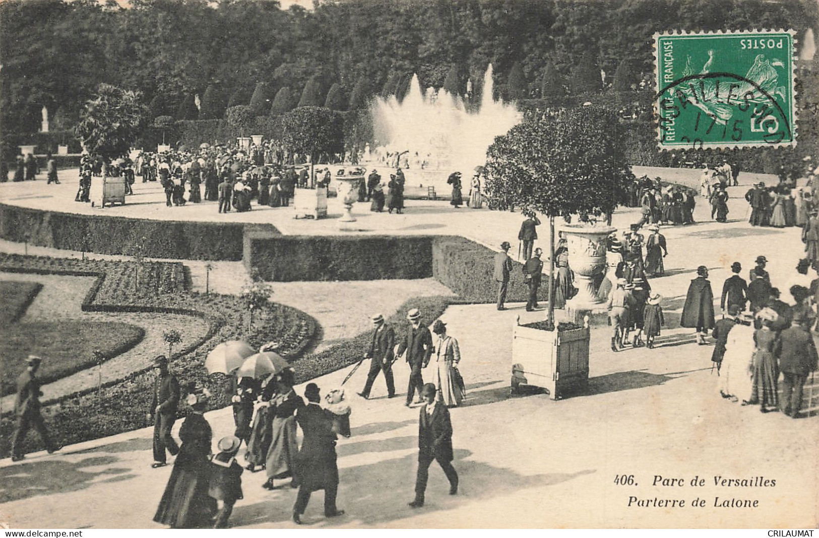 78-VERSAILLES LE PARC PARTERRE DE LATONE-N°T5276-G/0131 - Versailles (Kasteel)