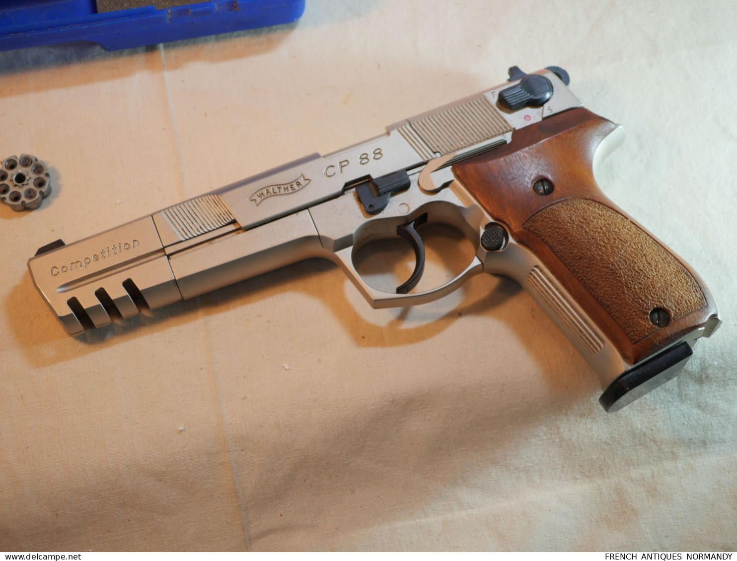 EXCELLENT - Pistolet à Air Comprimé Cartouche Gaz WALTHER CP88 Cal 177 4,5 PLE24WAL002 - Sammlerwaffen