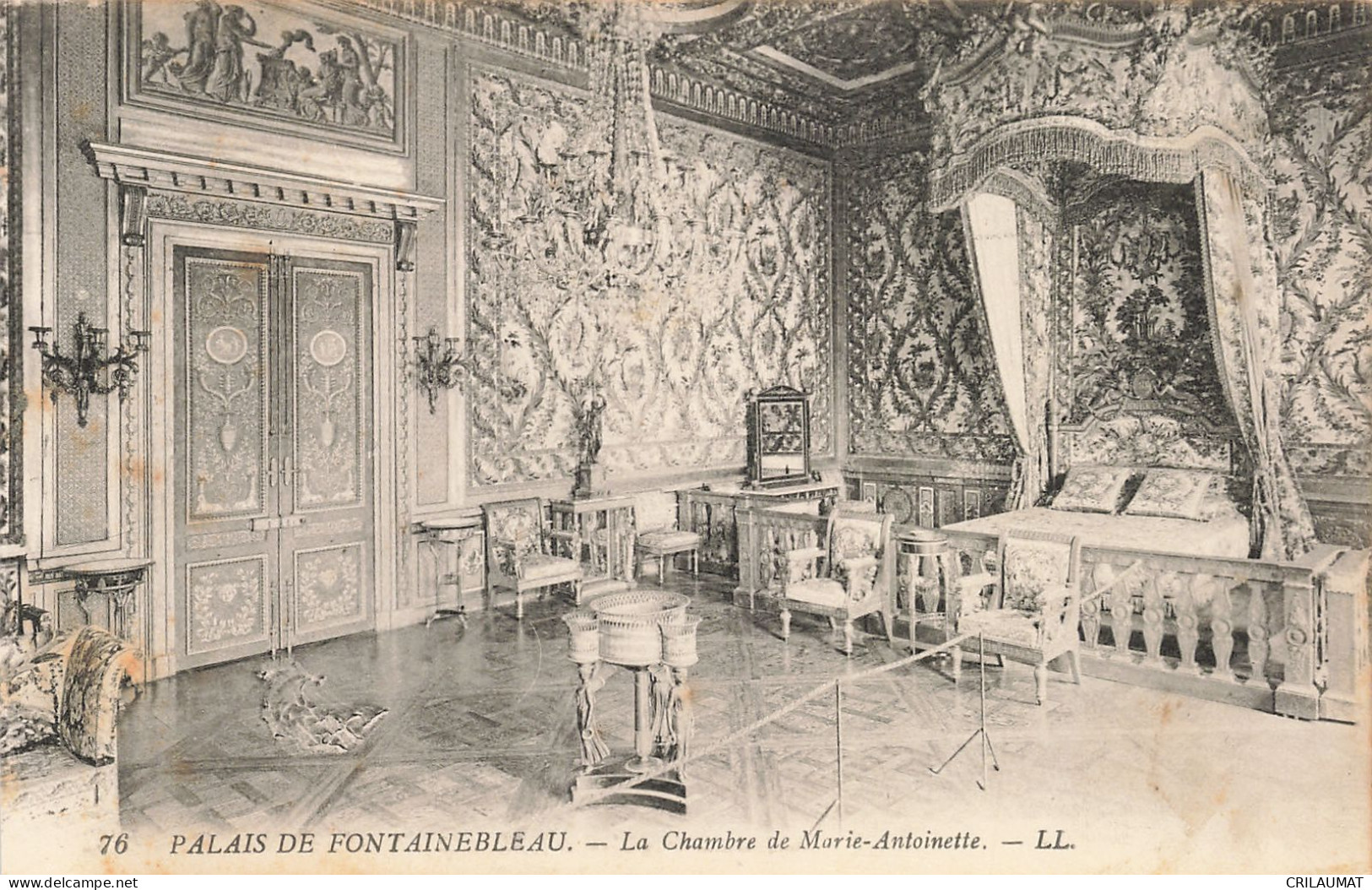 77-FONTAINEBLEAU LE PALAIS LA CHAMBRE DE MARIE ANTOINETTE-N°T5276-G/0067 - Fontainebleau