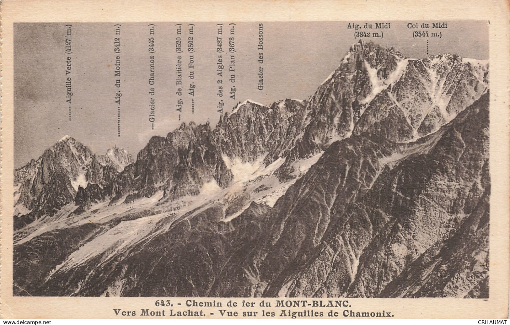 74-MONT BLANC CHEMIN DE FER-N°T5276-F/0293 - Other & Unclassified