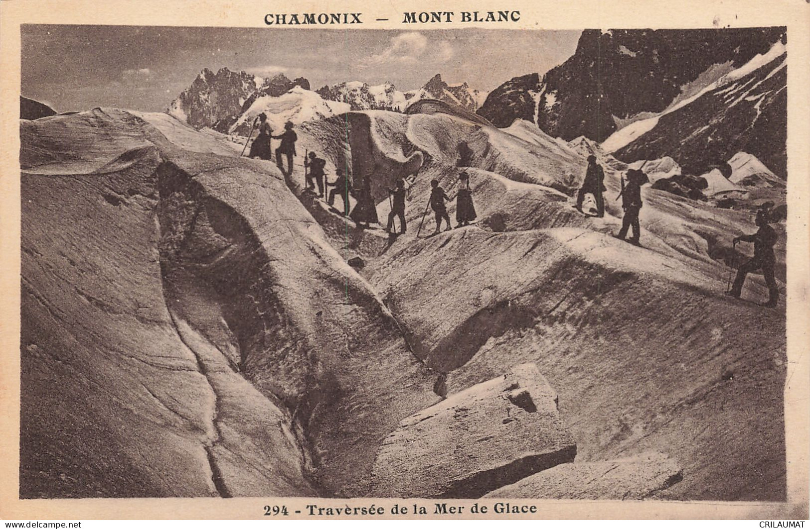 74-CHAMONIX MONT BLANC LA MER DE GLACE-N°T5276-F/0291 - Chamonix-Mont-Blanc