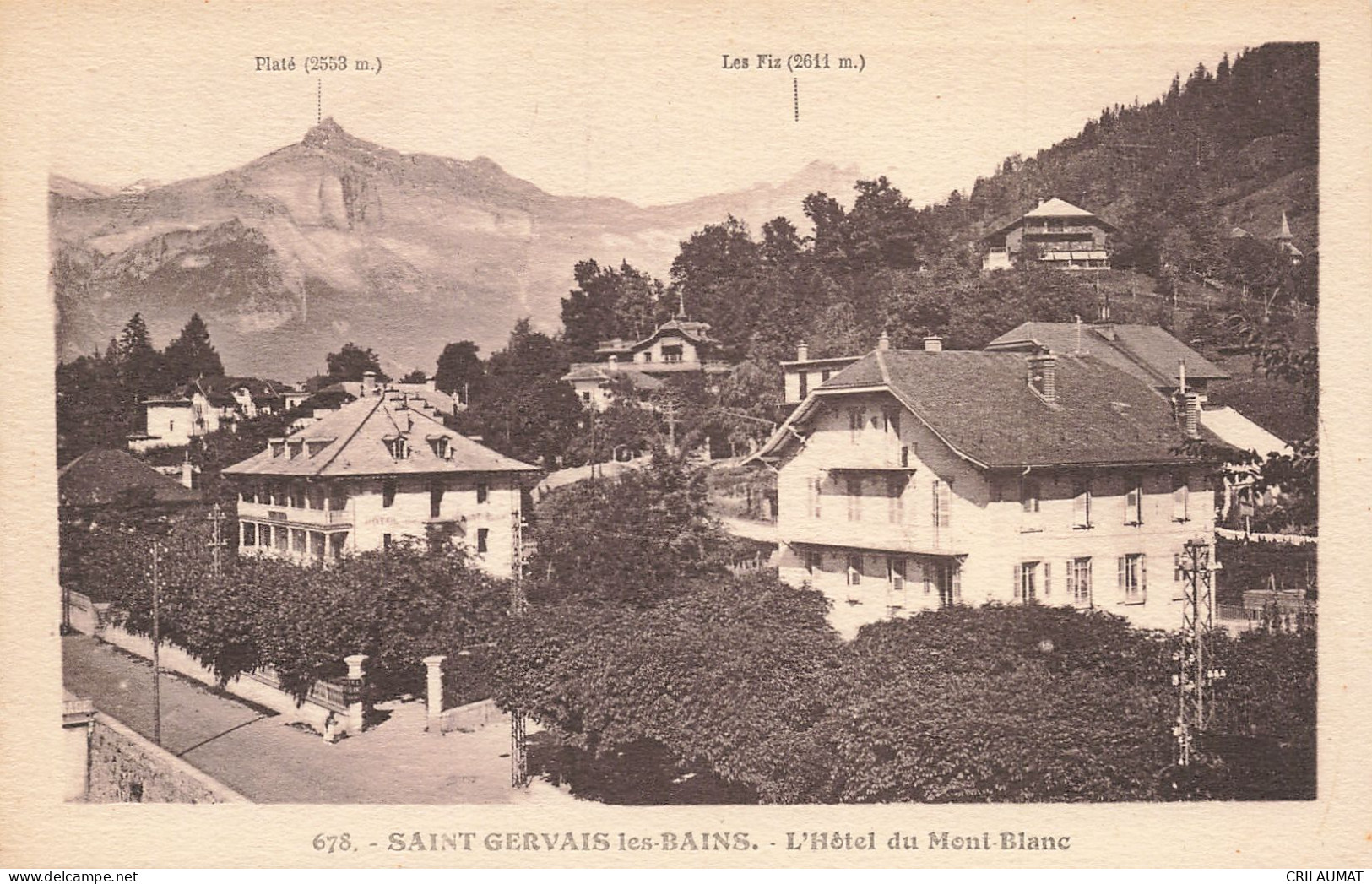 74-SAINT GERVAIS LES BAINS-N°T5276-F/0269 - Saint-Gervais-les-Bains