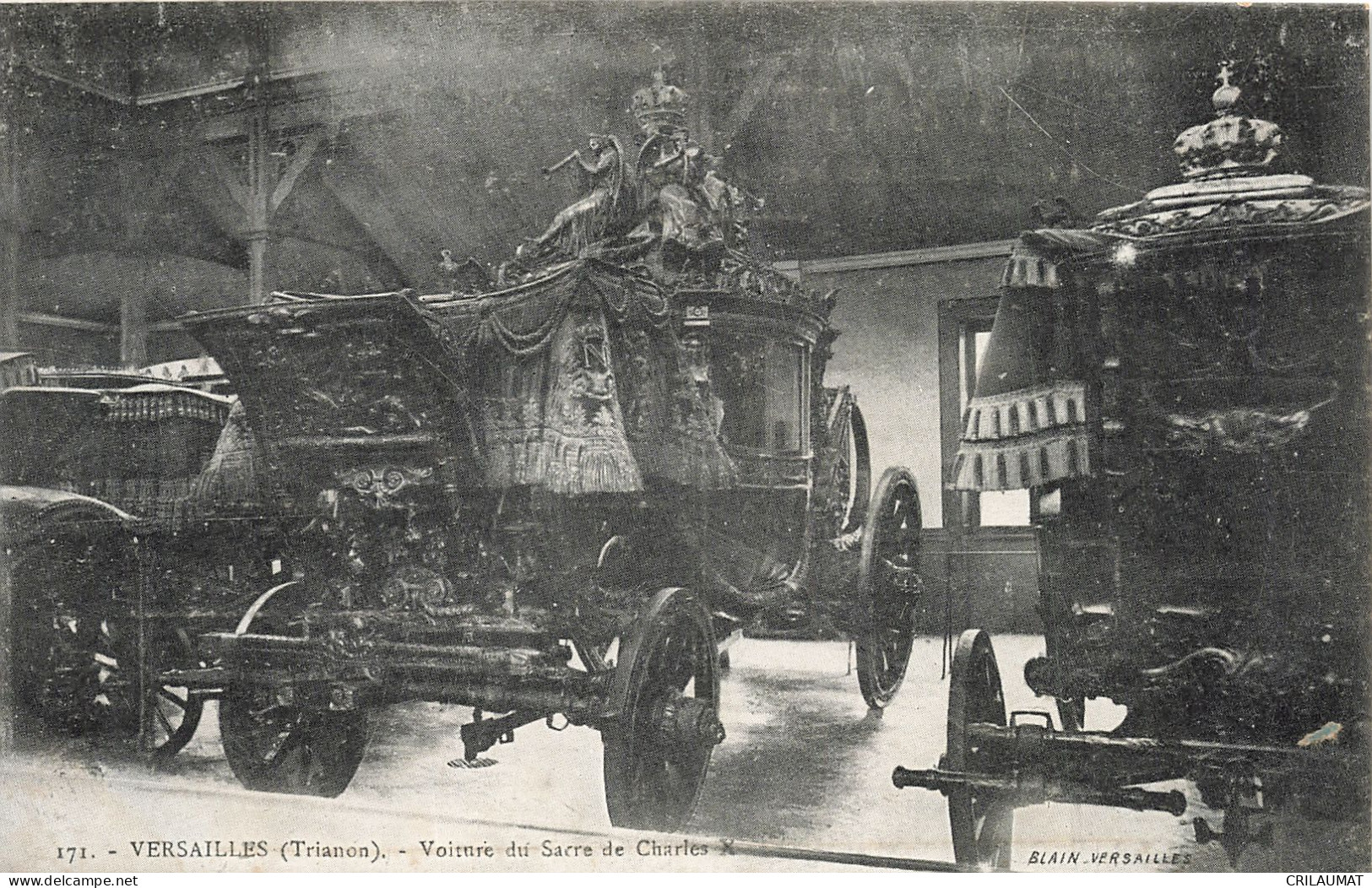 78-VERSAILLES MUSEE DES VOITURES VOITURE DU SACRE DE CHARLES X-N°T5276-F/0107 - Versailles (Castello)