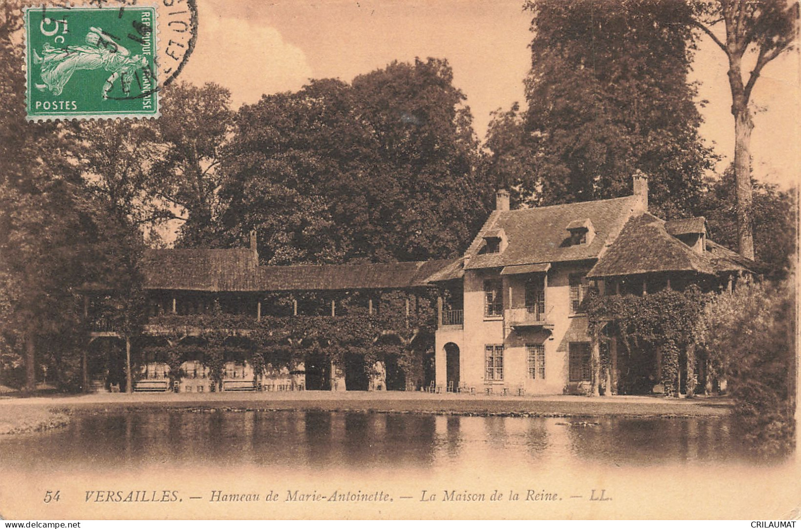 78-VERSAILLES HAMEAU DE MARIE ANTOINETTE LA MAISON DE LA REINE-N°T5276-F/0099 - Versailles (Château)