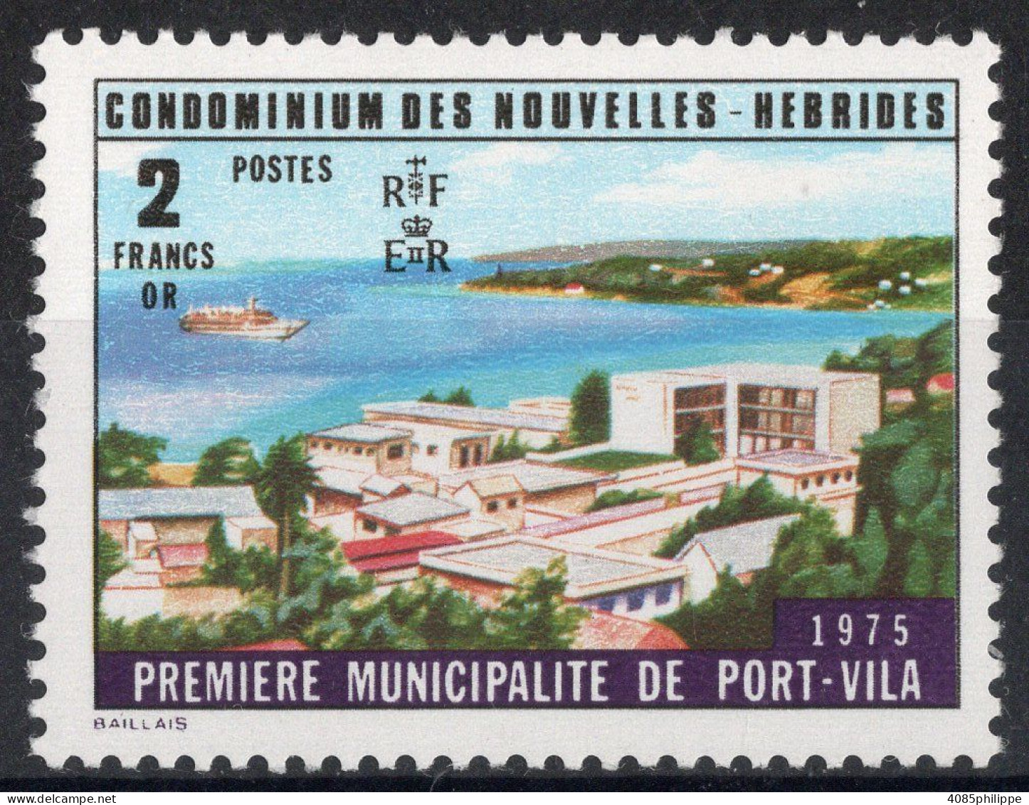 Nouvelles HEBRIDES Timbre-poste N° 424* Neuf Charnière TB Cote : 4€00 - Nuovi