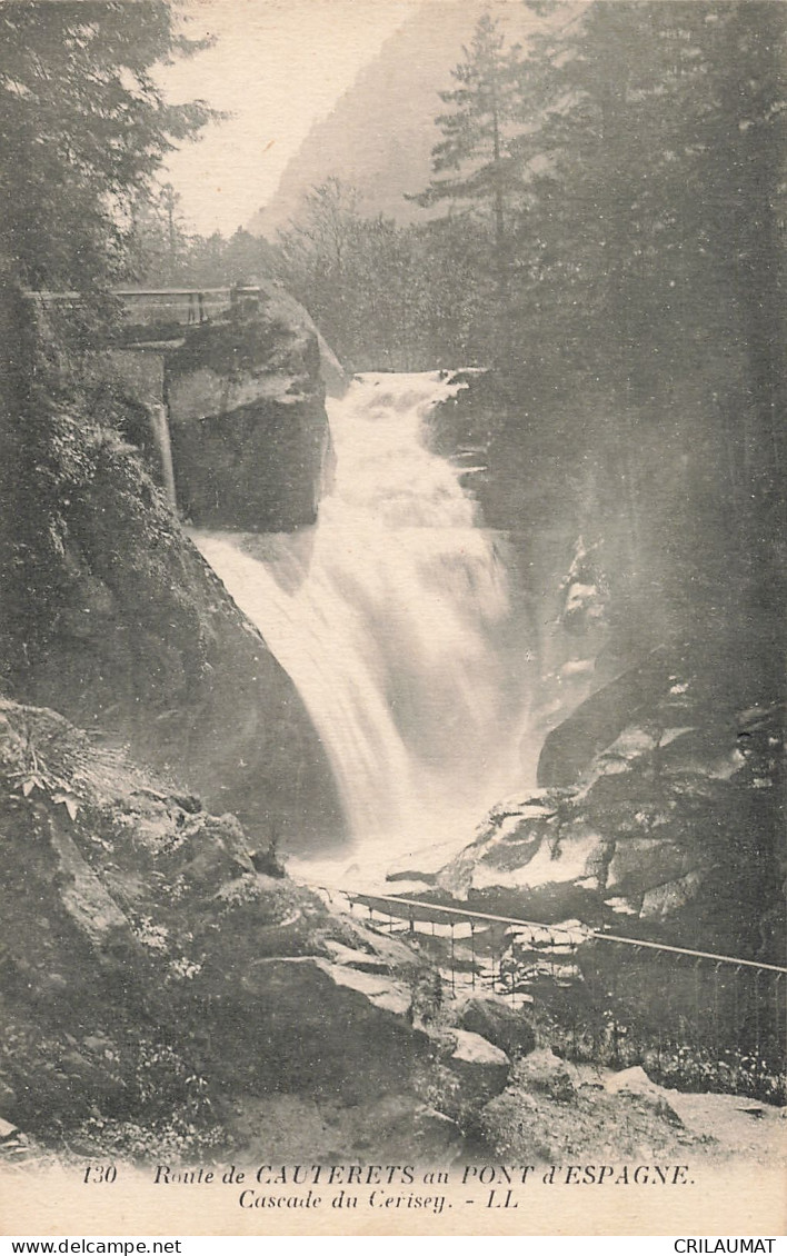 65-CAUTERETS PONT D Espagne CASCADE DU CERISEY-N°T5276-E/0247 - Cauterets