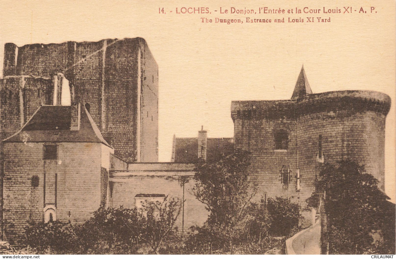 37-LOCHES LE DONJON-N°T5276-H/0393 - Loches