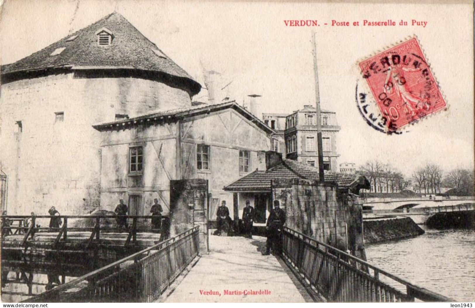 12174-LE-55-VERDUN-Poste Et Passerelle Du Puty-----------------animée-militaires - Verdun