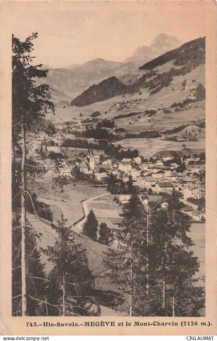 74-MEGEVE ET LE MONT CHARVIN-N°T5276-H/0203 - Megève