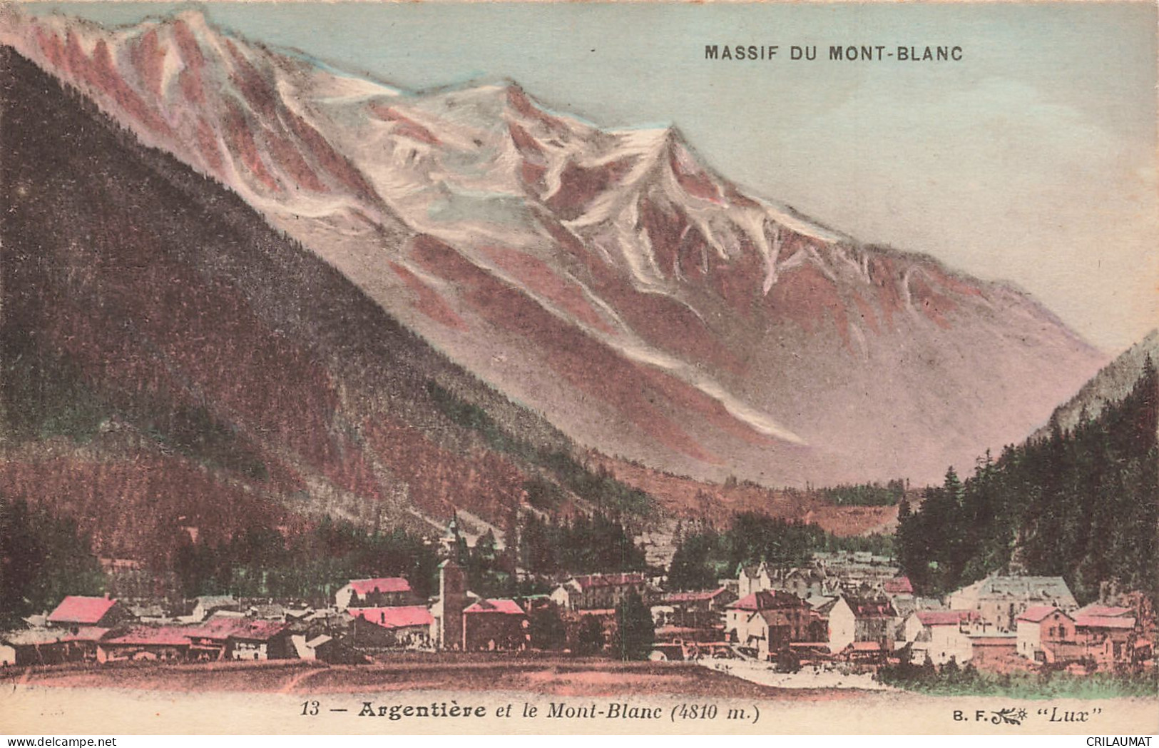 74-ARGENTIERE ET LE MONT BLANC-N°T5276-G/0311 - Sonstige & Ohne Zuordnung