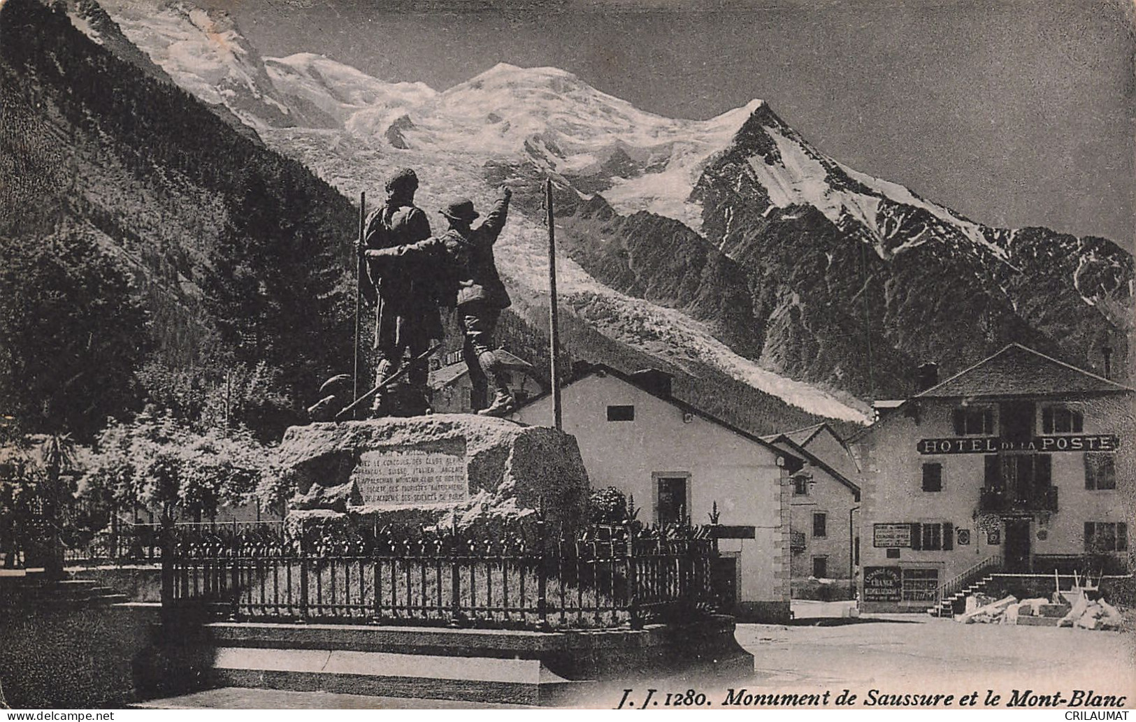 74-CHAMONIX SAUSSURE ET LE MONT BLANC-N°T5276-G/0301 - Chamonix-Mont-Blanc