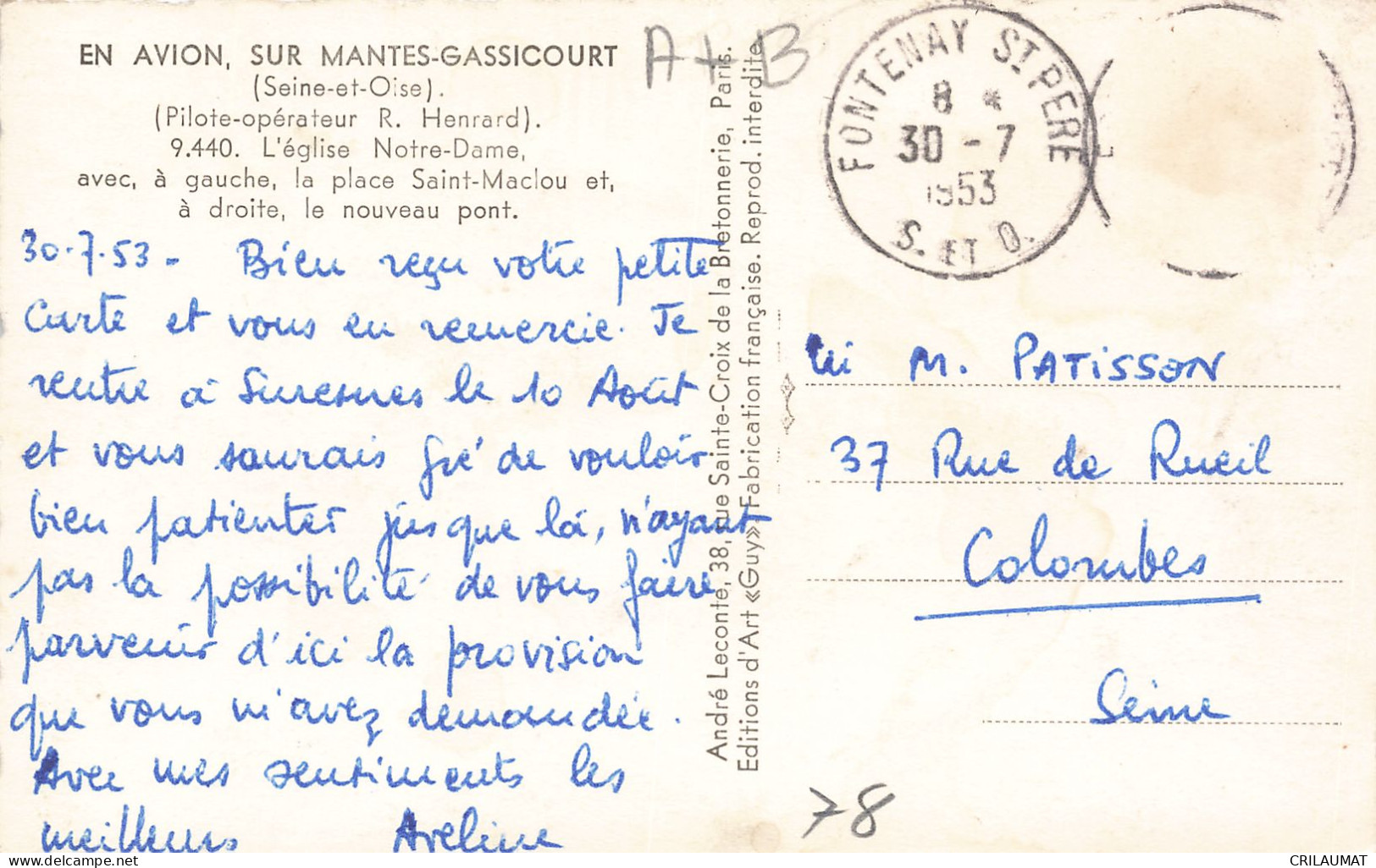 78-MANTES GASSICOURT-N°T5276-G/0257 - Mantes La Jolie