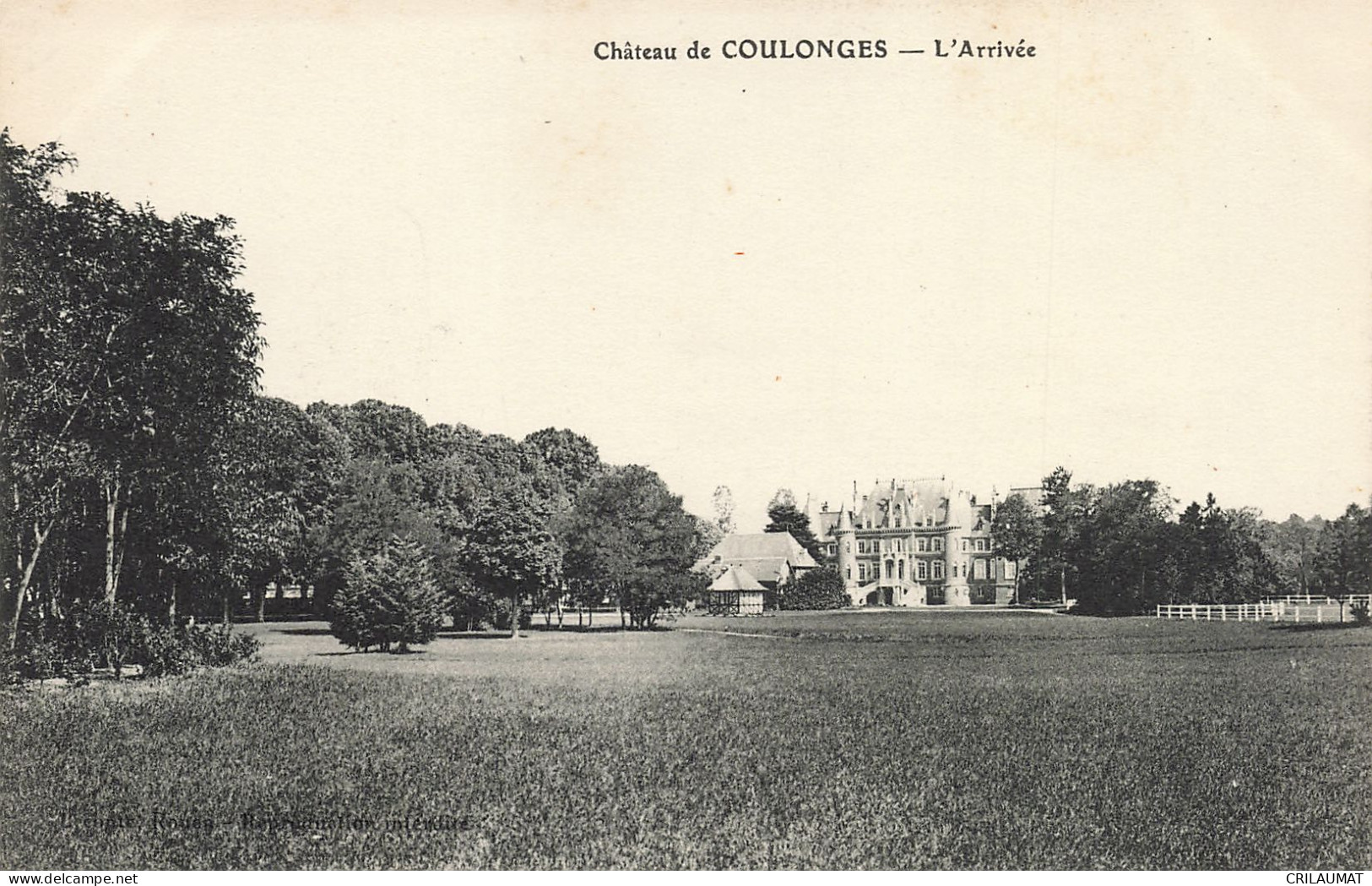 35-CHÂTEAU DE COULONGES-N°T5276-G/0193 - Autres & Non Classés