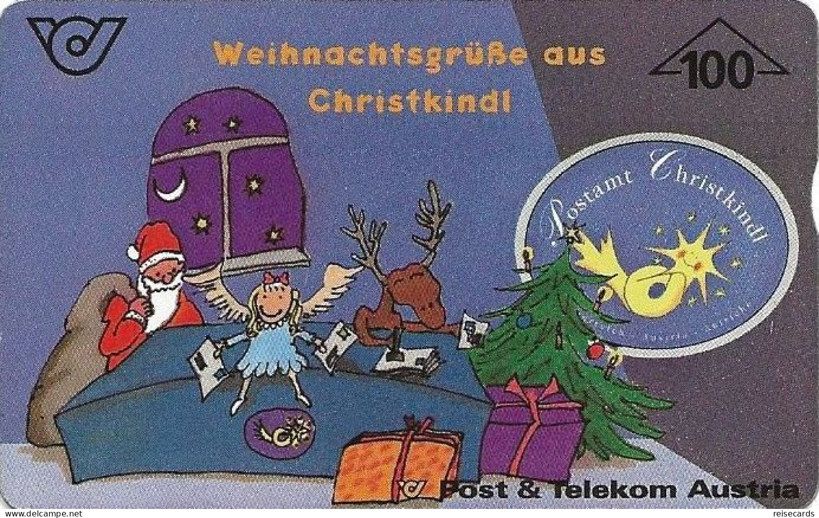 Austria: Telekom - 1996 - 601A Frohes Weihnachtsfest  Und Glückliches Neues Jahr! - Autriche