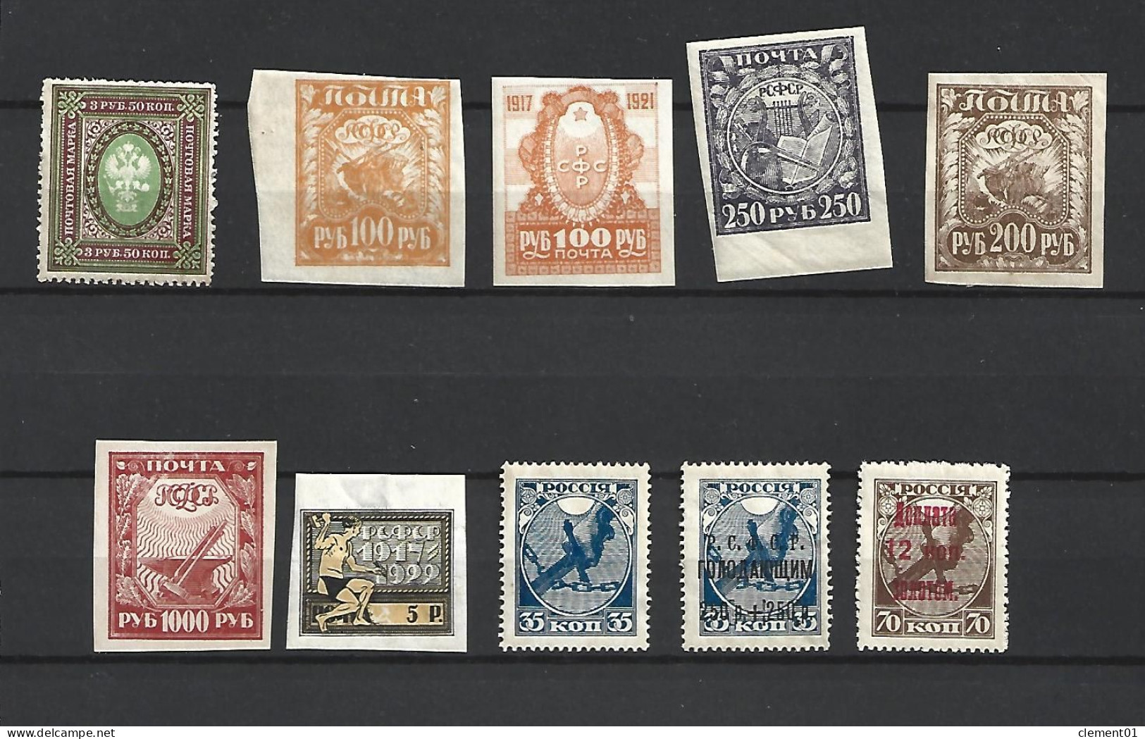 Lot Timbres Anciens Neufs Russie - Sammlungen