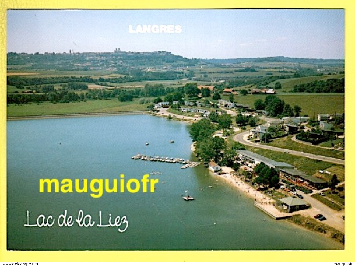 52 HAUTE MARNE / LANGRES ET ENVIRONS / LAC DE LA LIEZ, LA PLAGE ET L'EMBARCADÈRE - Langres