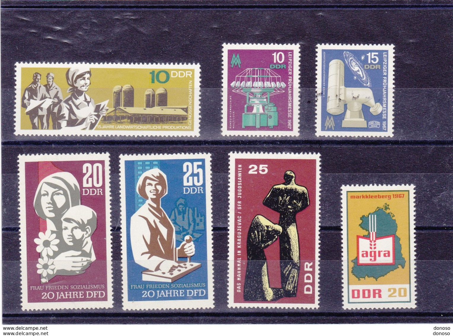 RDA 1967 Yvert 951-954 + 989 + 1008 + 1030 NEUF** MNH Cote 5,70 Euros - Ungebraucht