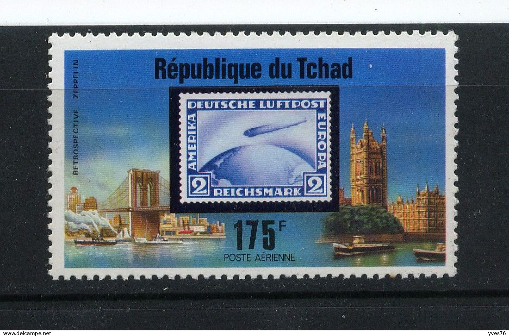 TCHAD - Y&T Poste Aérienne N° 194** - MNH - Zeppelin - Tsjaad (1960-...)