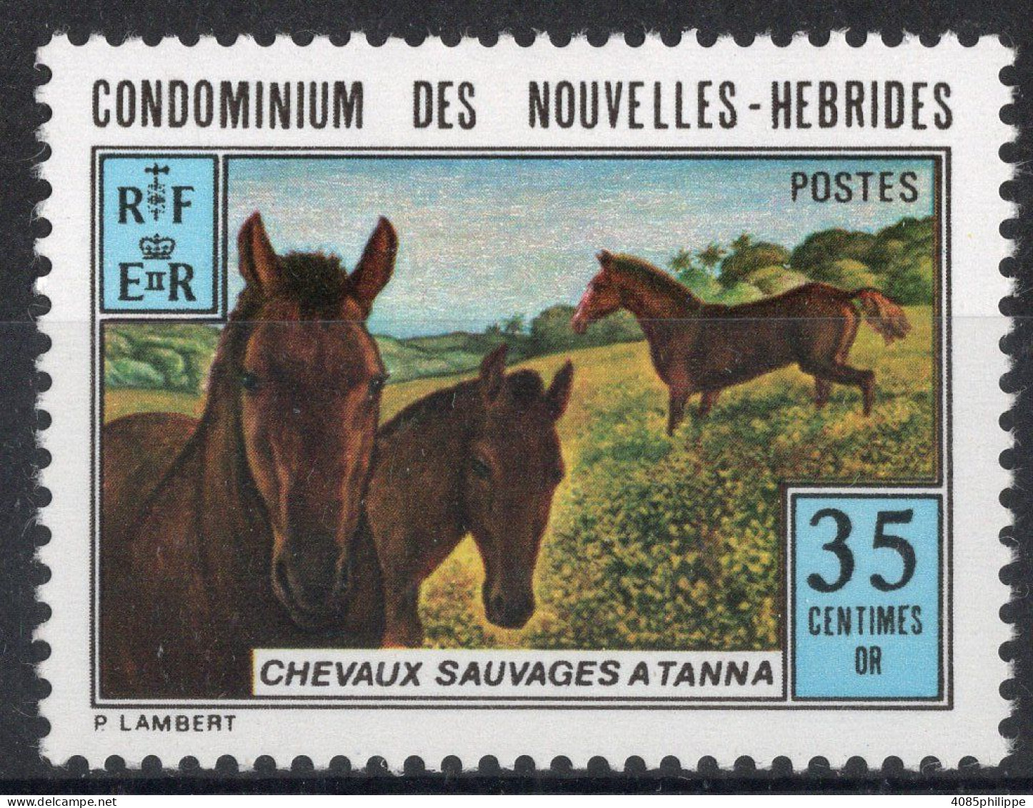 Nouvelles HEBRIDES Timbre-poste N° 370* Neuf Charnière TB Cote : 2€50 - Nuevos