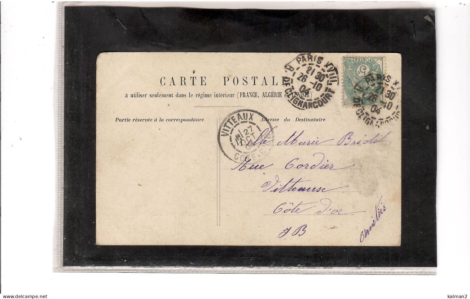 16708 - "CHERES FLEURS, PARLES POUR MOI " - CARD IN B/N  VIAGGIATA 26.10.1904 - Bloemen