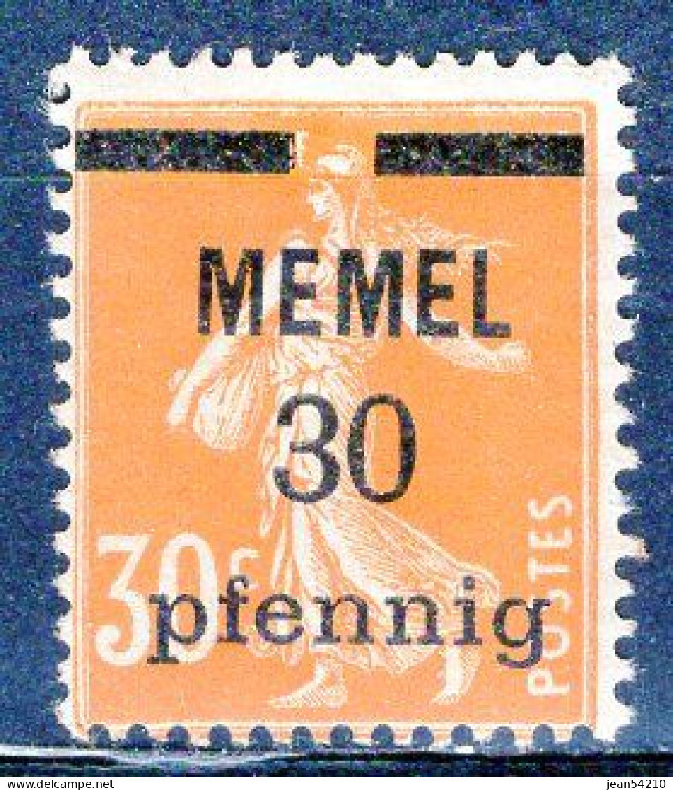 MEMEL - Timbre N°21 Neuf A/charnière - Ungebraucht