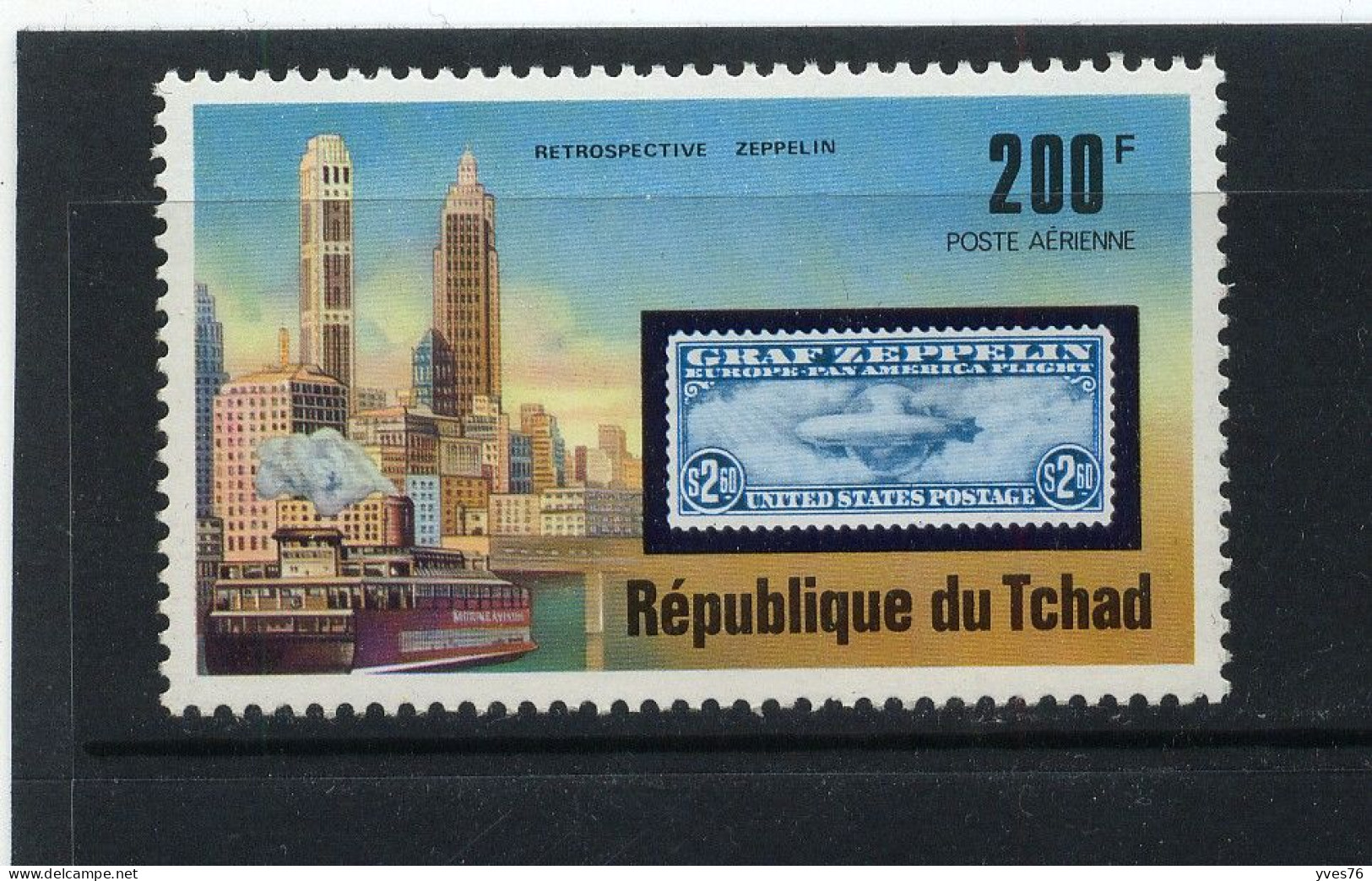 TCHAD - Y&T Poste Aérienne N° 195** - MNH - Zeppelin - Tsjaad (1960-...)