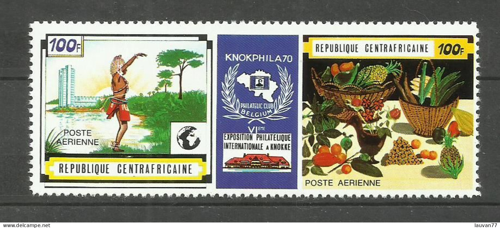 République CENTRAFRICAINE POSTE AERIENNE N°85A Neuf** Cote 4.70€ - Centraal-Afrikaanse Republiek