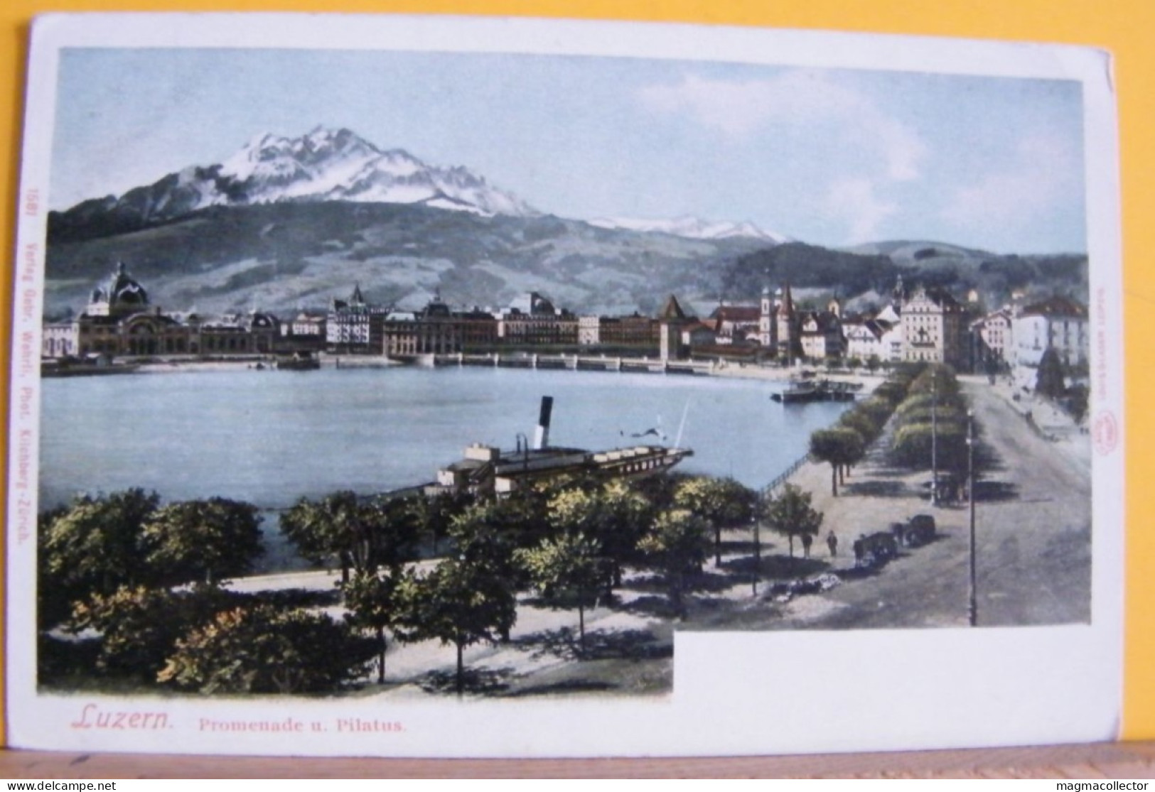 (LUC2) LUCERNA/ LUZERN PROMENADE U PILATUS - NON VIAGGIATA 1900ca - Lucerna