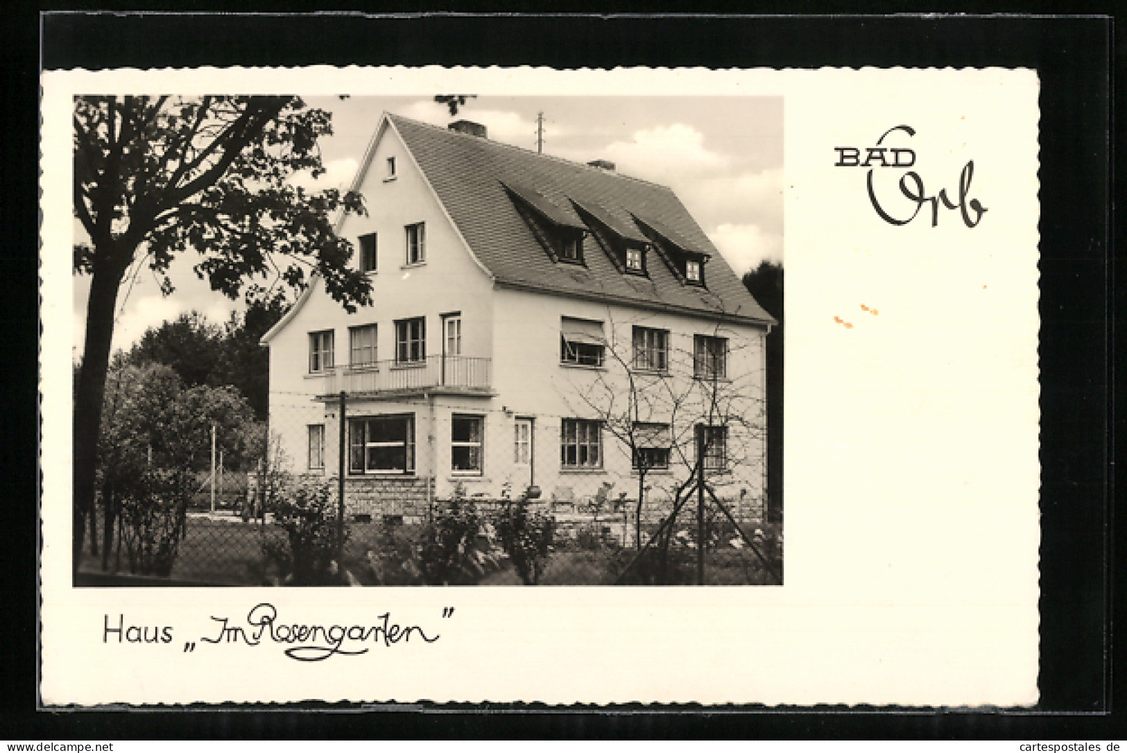 AK Bad Orb, Hotel-Pension Haus Im Rosengarten  - Bad Orb