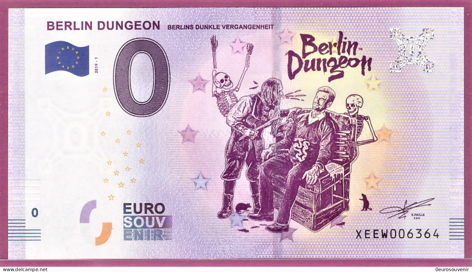 0-Euro XEEW 2019-1 BERLIN DUNGEON - BERLINS DUNKLE VERGANGENHEIT - Private Proofs / Unofficial