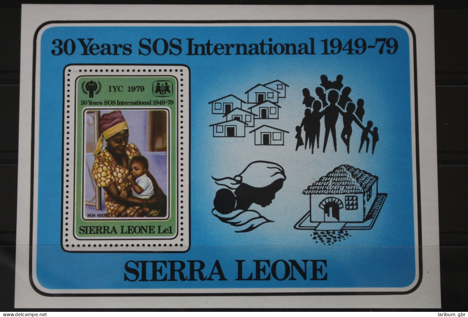 Sierra Leone Block 1 Mit 580 Postfrisch #VJ004 - Sierra Leone (1961-...)