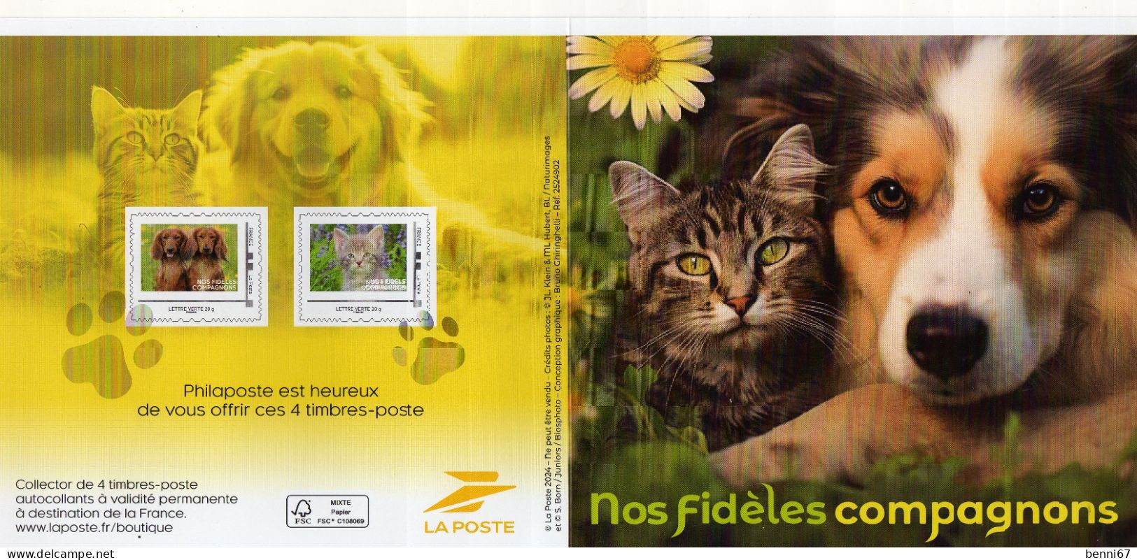 FRANCE 2024 Nouveauté Collector Chien Chat Dog Cat (2 Scans) - Collectors