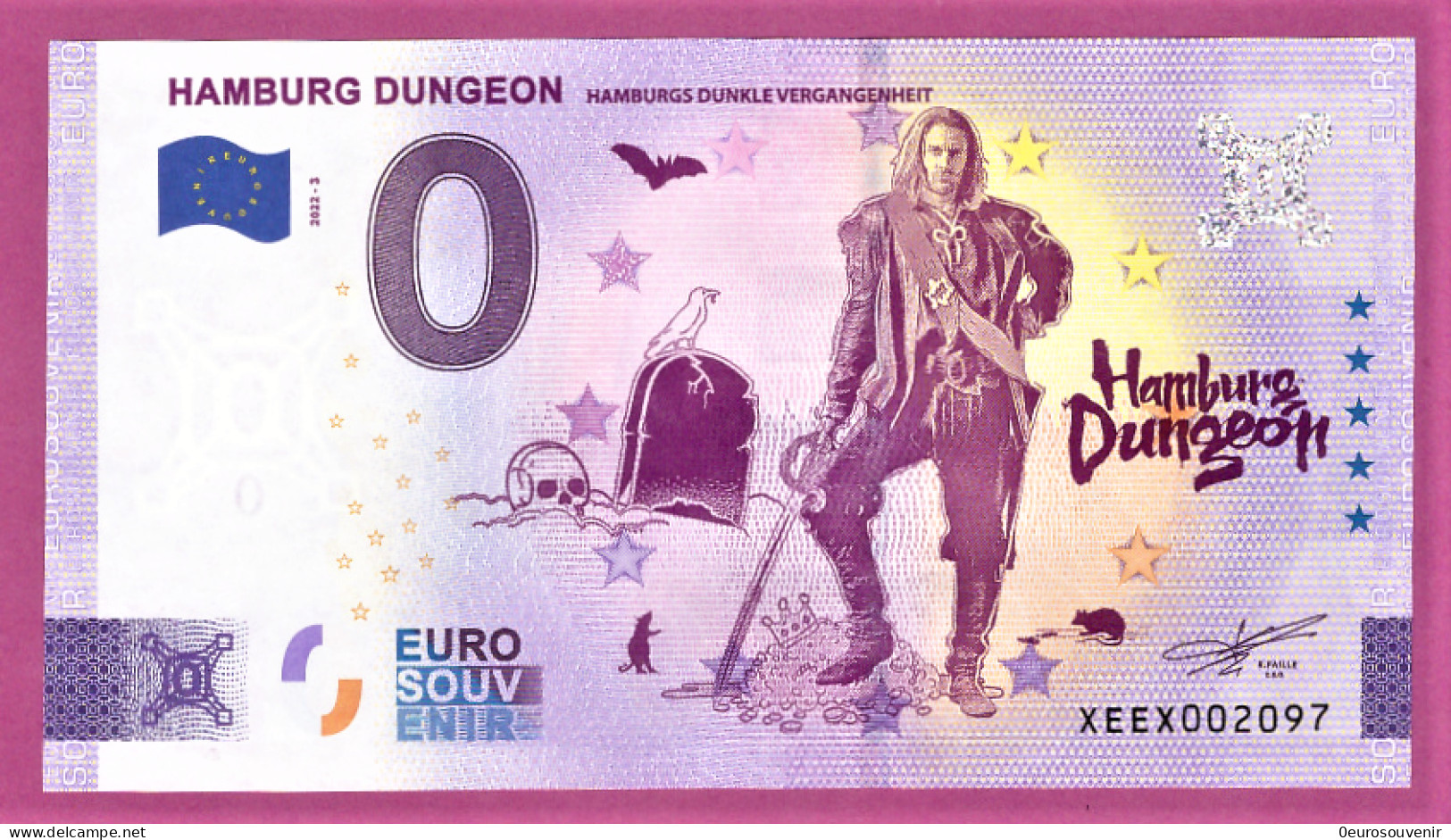 0-Euro XEEX 2022-3 HAMBURG DUNGEON - HAMBURGS DUNKLE VERGANGENHEIT - Privéproeven