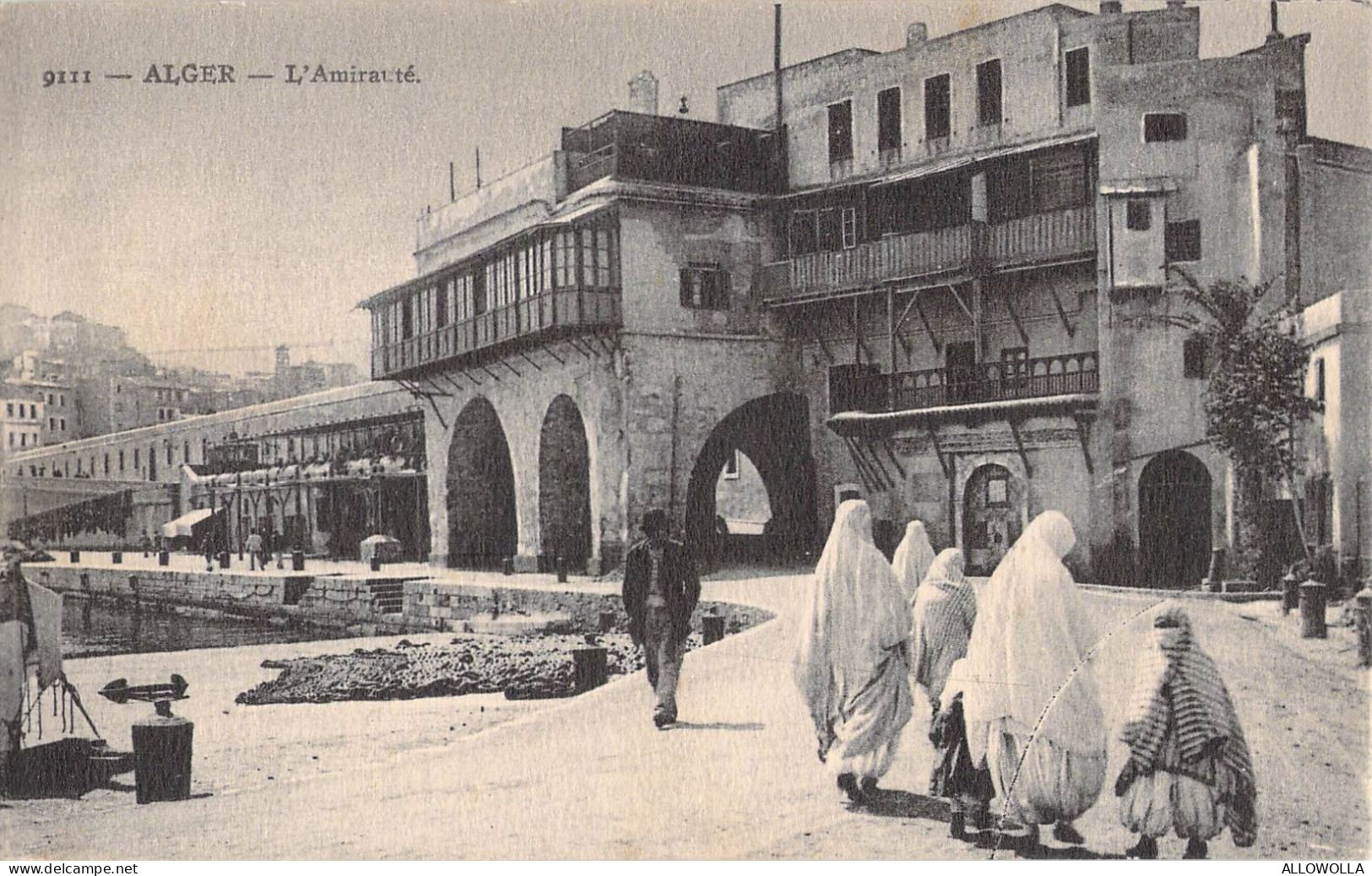 26919 " ALGER-L'AMIRAUTÉ " ANIMÉ-VERA FOTOCART.POST.  NON SPED. - Algiers