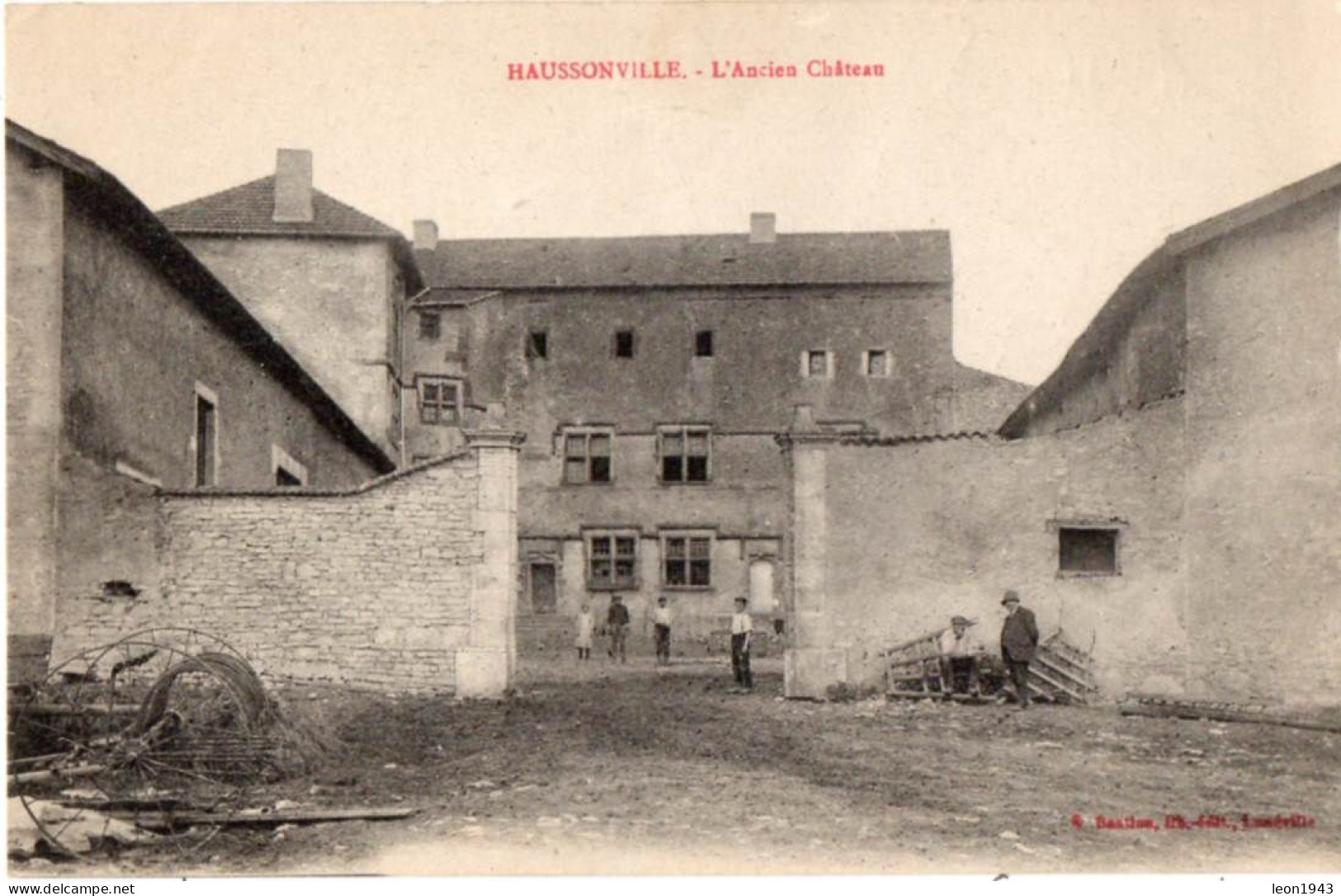 19266-LE-54-HAUSSONVILLE-L'Ancien Château-----------------environ 313 Habitants---------animée - Autres & Non Classés