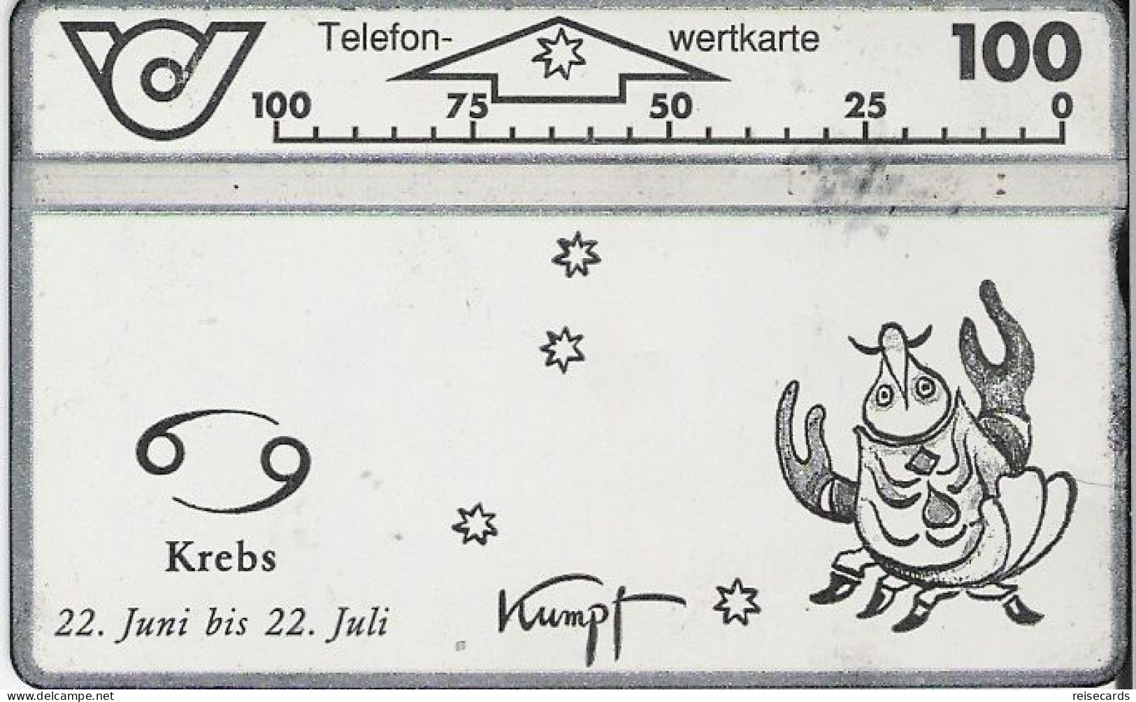 Austria: Telekom - 1994 405A Kumpf, Zodiac Krebs - Oesterreich