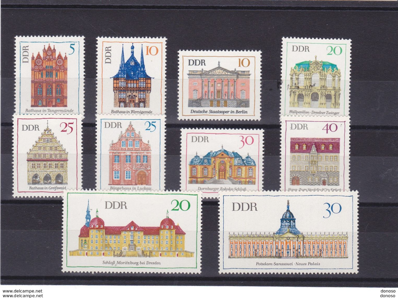 RDA 1968-1969 Monuments Historiques Yvert 1075-1078 + 1130-1135 NEUF** MNH Cote : 7 Euros - Ongebruikt