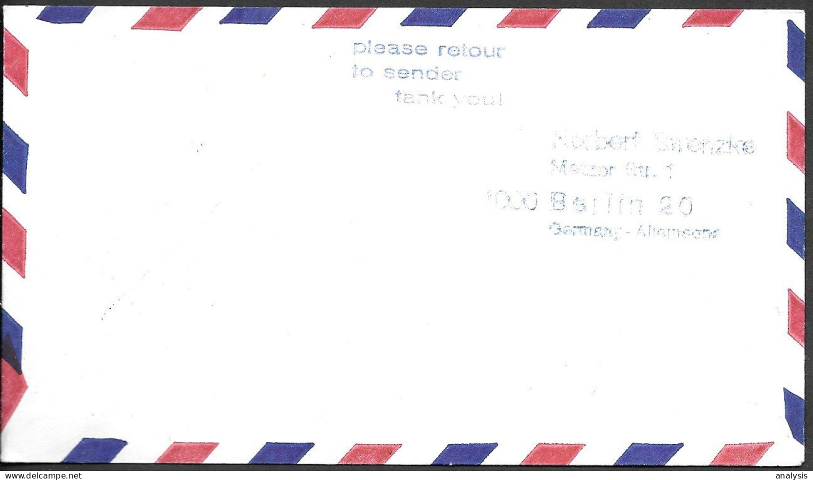 United Nations Vienna Cover Mailed To Damascus Syria 1984. World Food Program Stamp - Brieven En Documenten