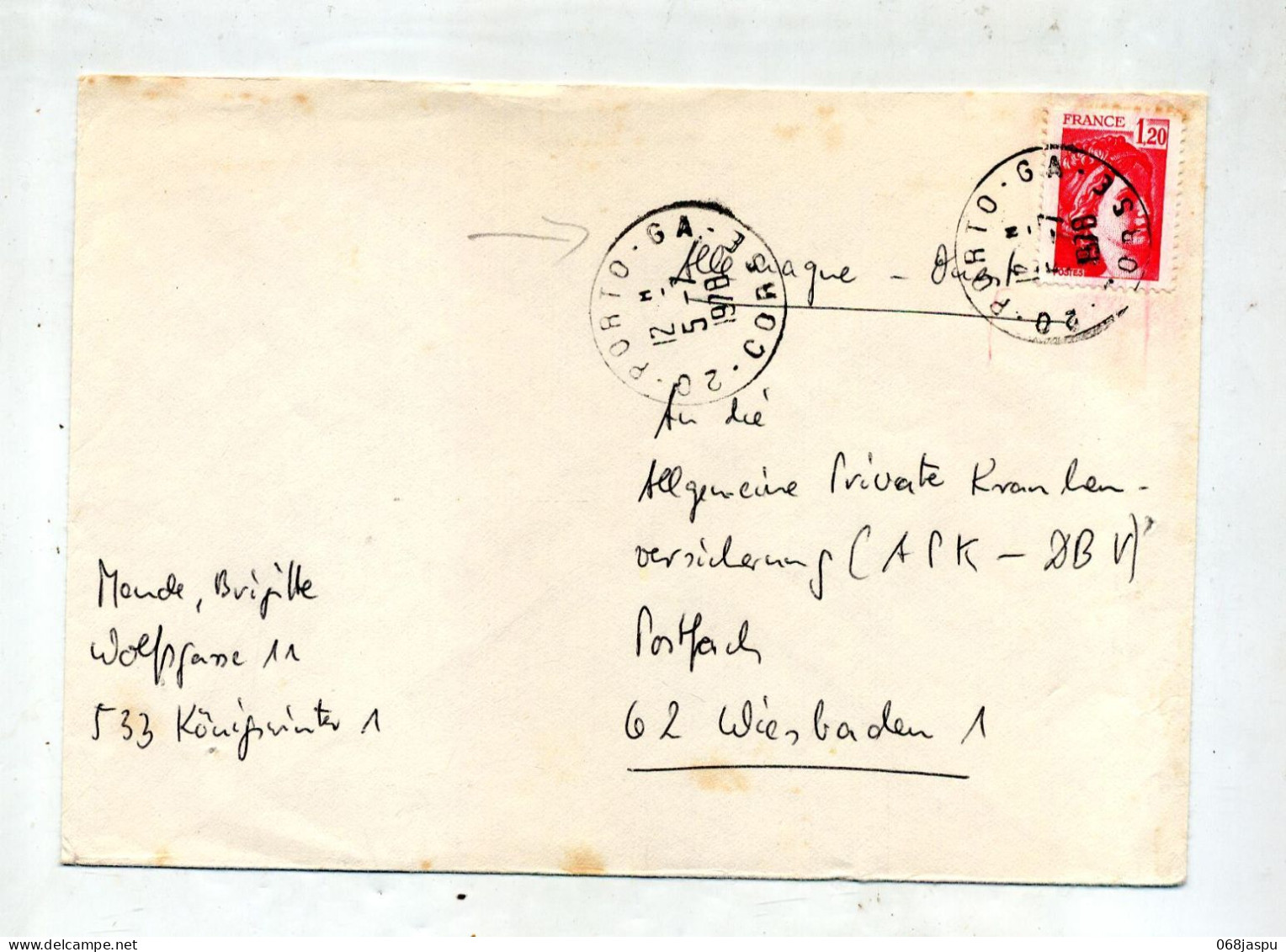 Lettre Cachet Porto Annexe GA - Bolli Manuali