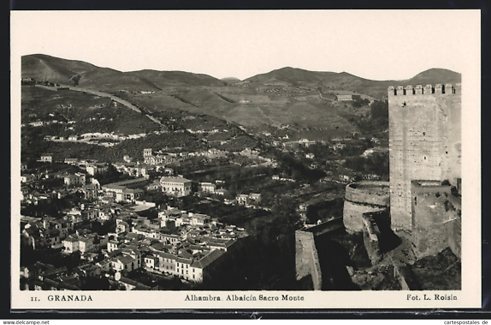 Postal Granada, Alhambra & Albaicín Sacro Monte  - Granada