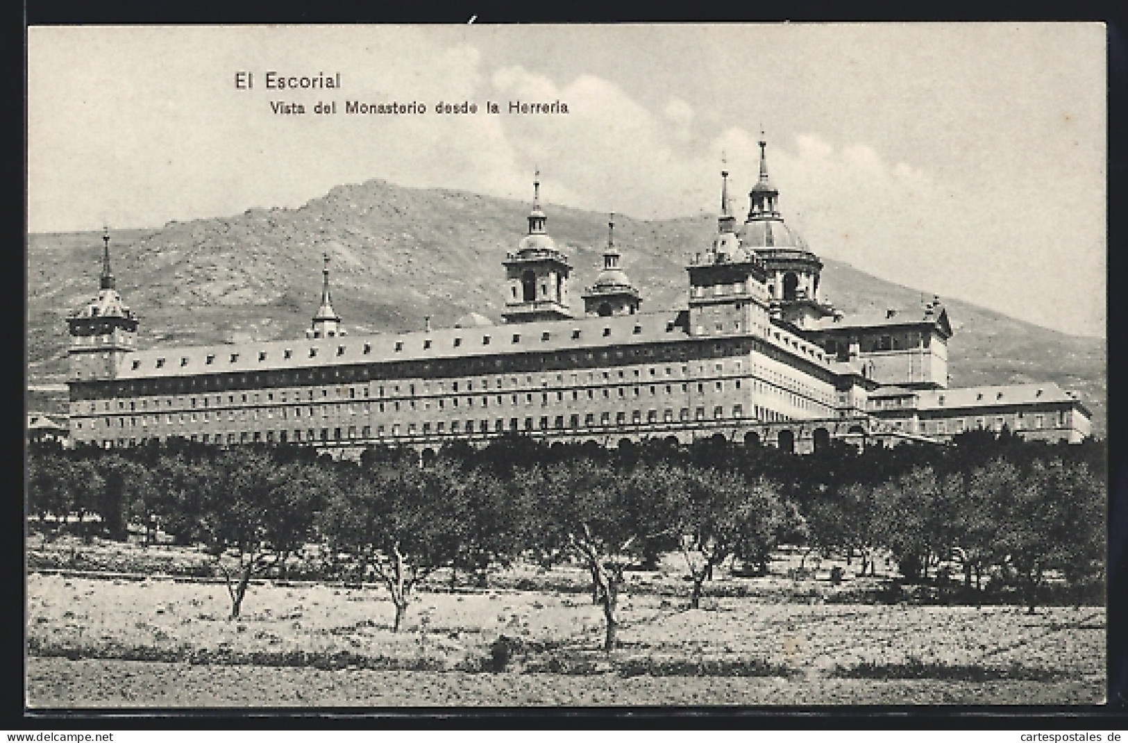 Postal El Escorial, Vista Del Monasterio Desde La Herreria  - Madrid