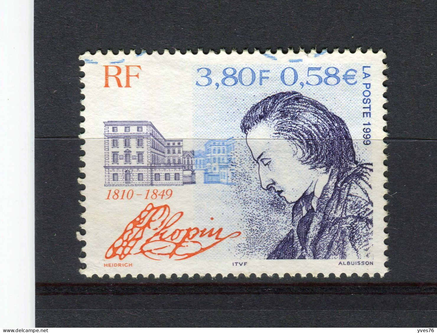 FRANCE - Y&T N° 3287° - Frédéric Chopin - Used Stamps