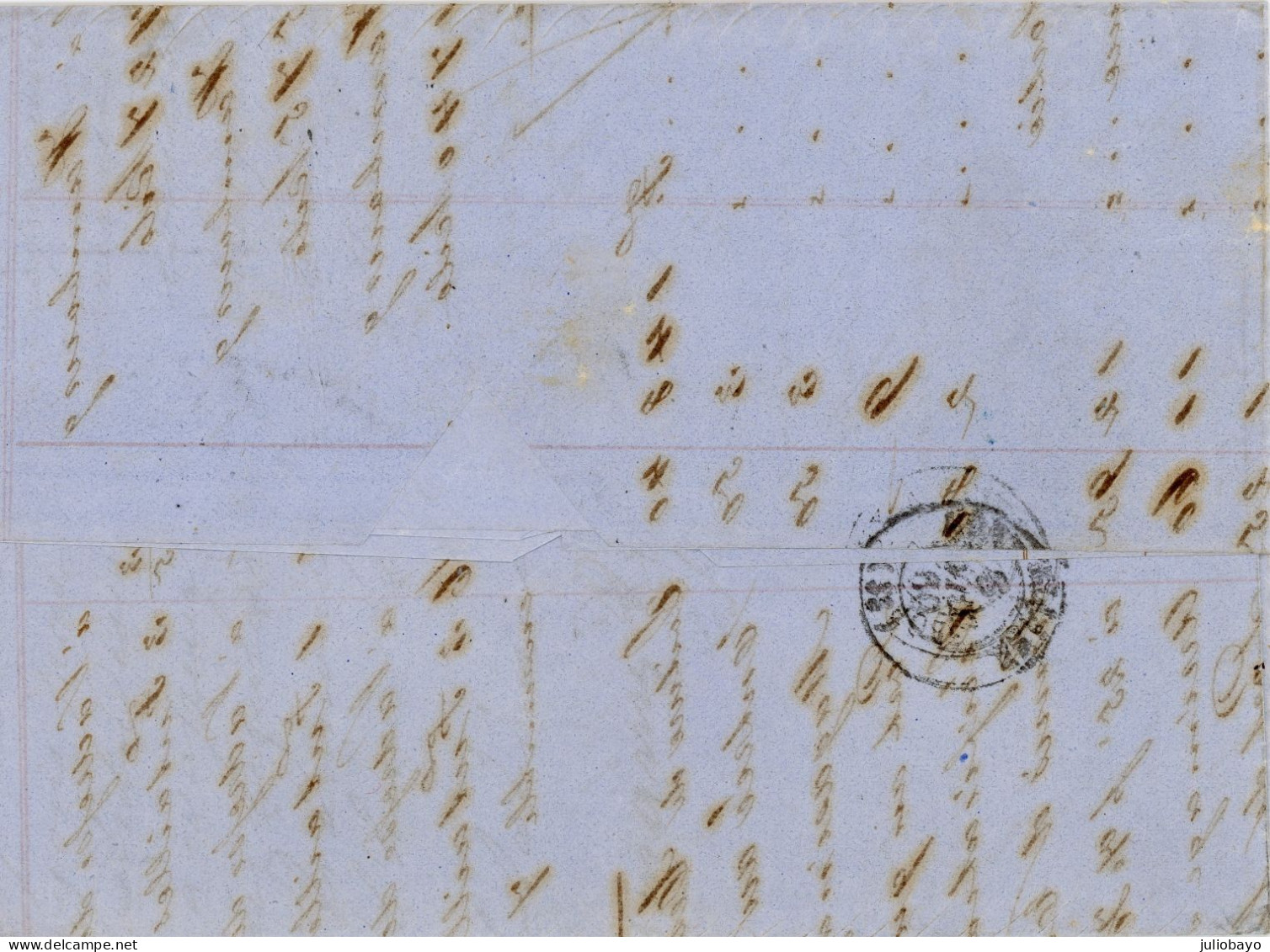 6 Avril 1860 N°17B Pc 441 Bordeaux Vers Montpellier ,signé Calves - 1849-1876: Periodo Clásico