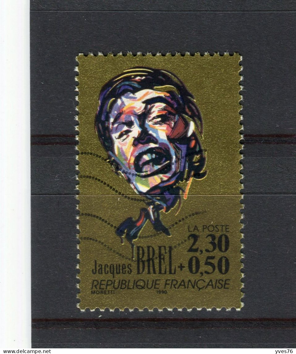 FRANCE - Y&T N° 2653° - Jacques Brel - Used Stamps