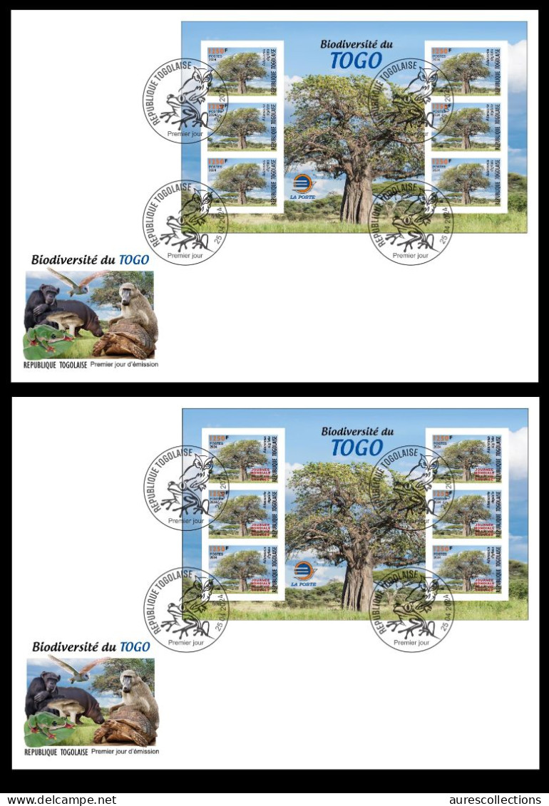 TOGO 2024 FDC MS 6V IMPERF - REGULAR & OVERPRINT - BAOBAB TREE TREES ARBRES ARBRE - BIODIVERSITY BIODIVERSITE - Trees