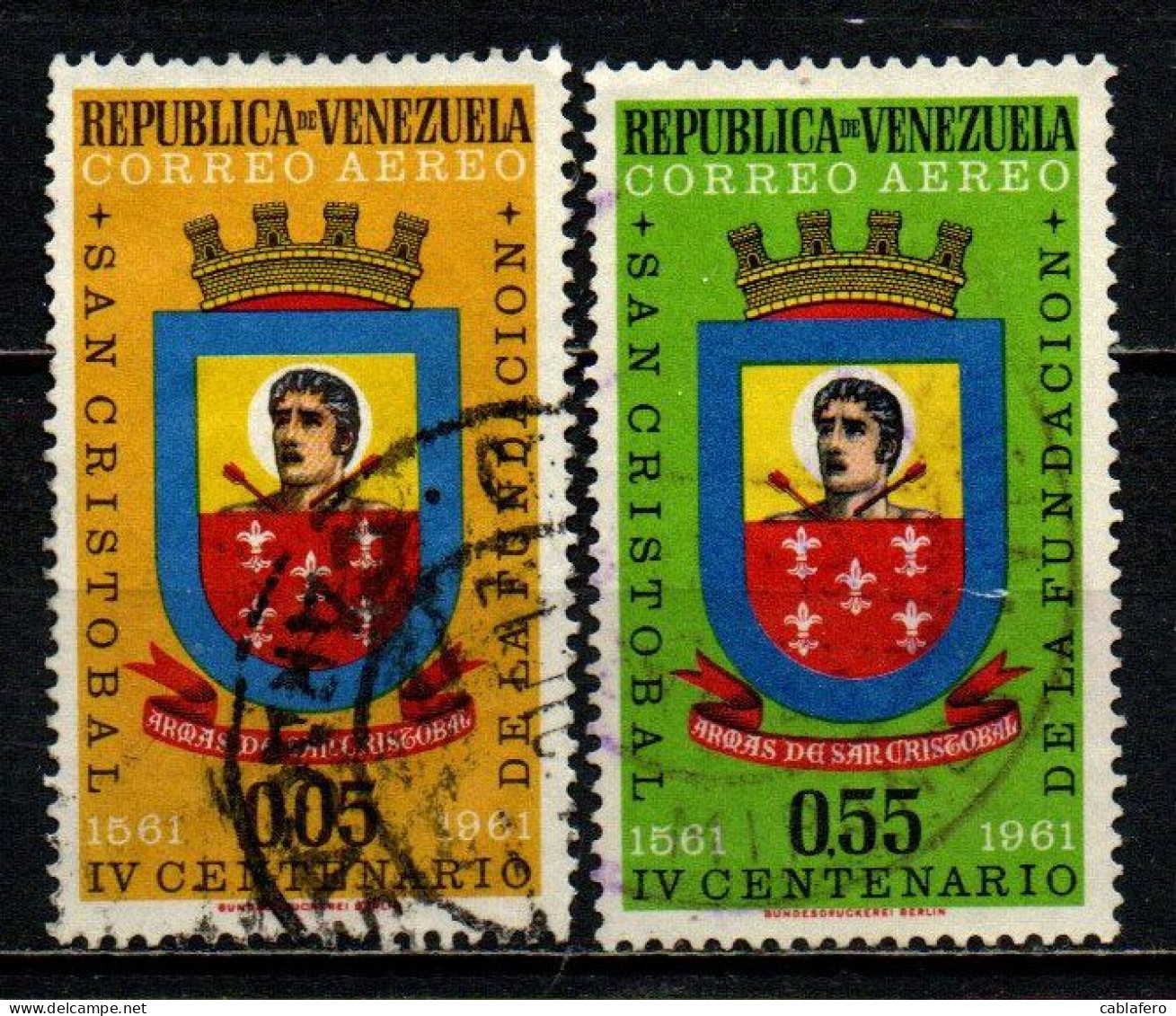 VENEZUELA - 1961 - 400th Anniversary Of San Cristobal - USATI - Venezuela