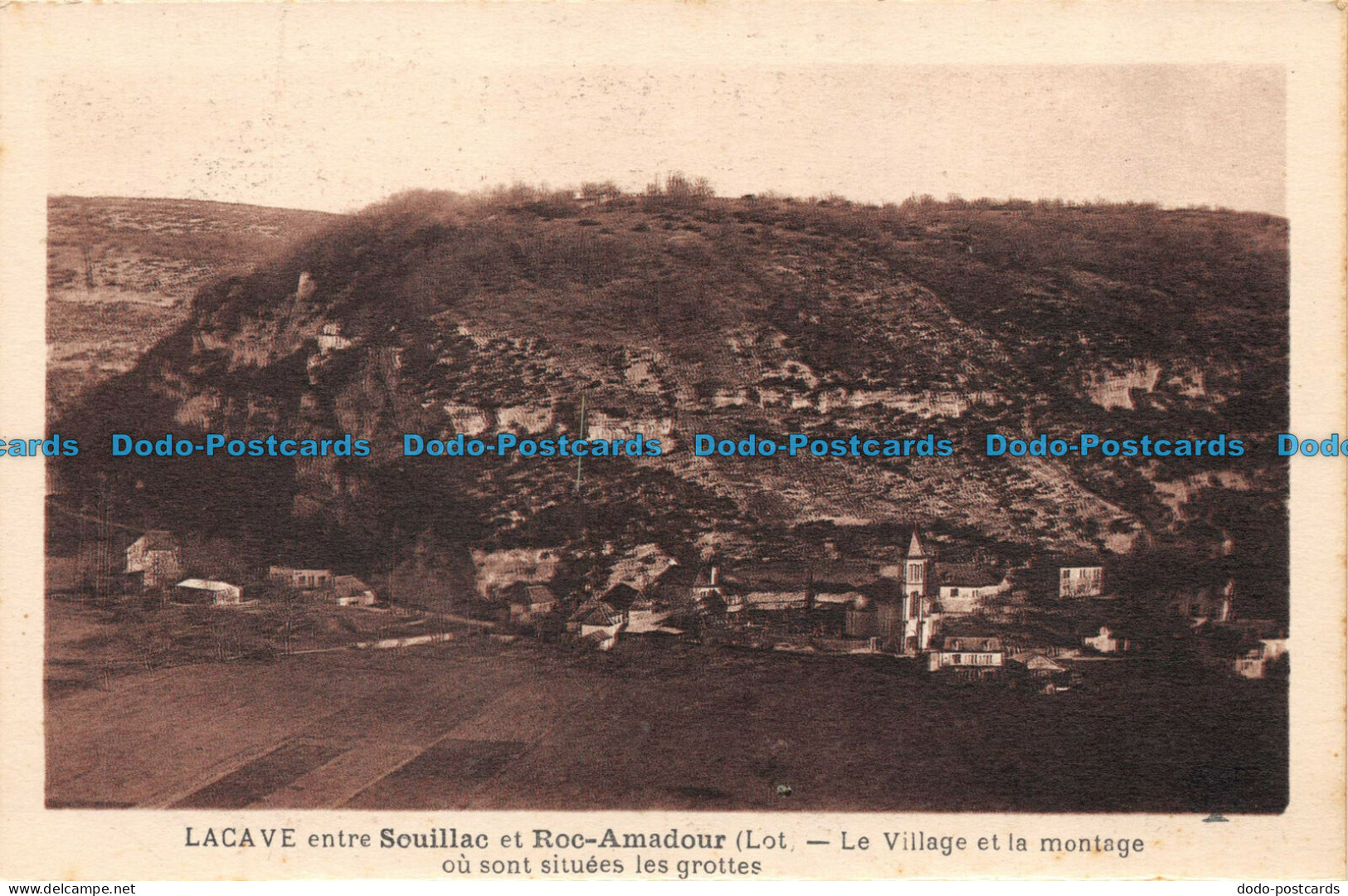 R084048 Lacave Entre Souillac Et Roc Amadour. Le Village Et La Montage Ou Sont S - World