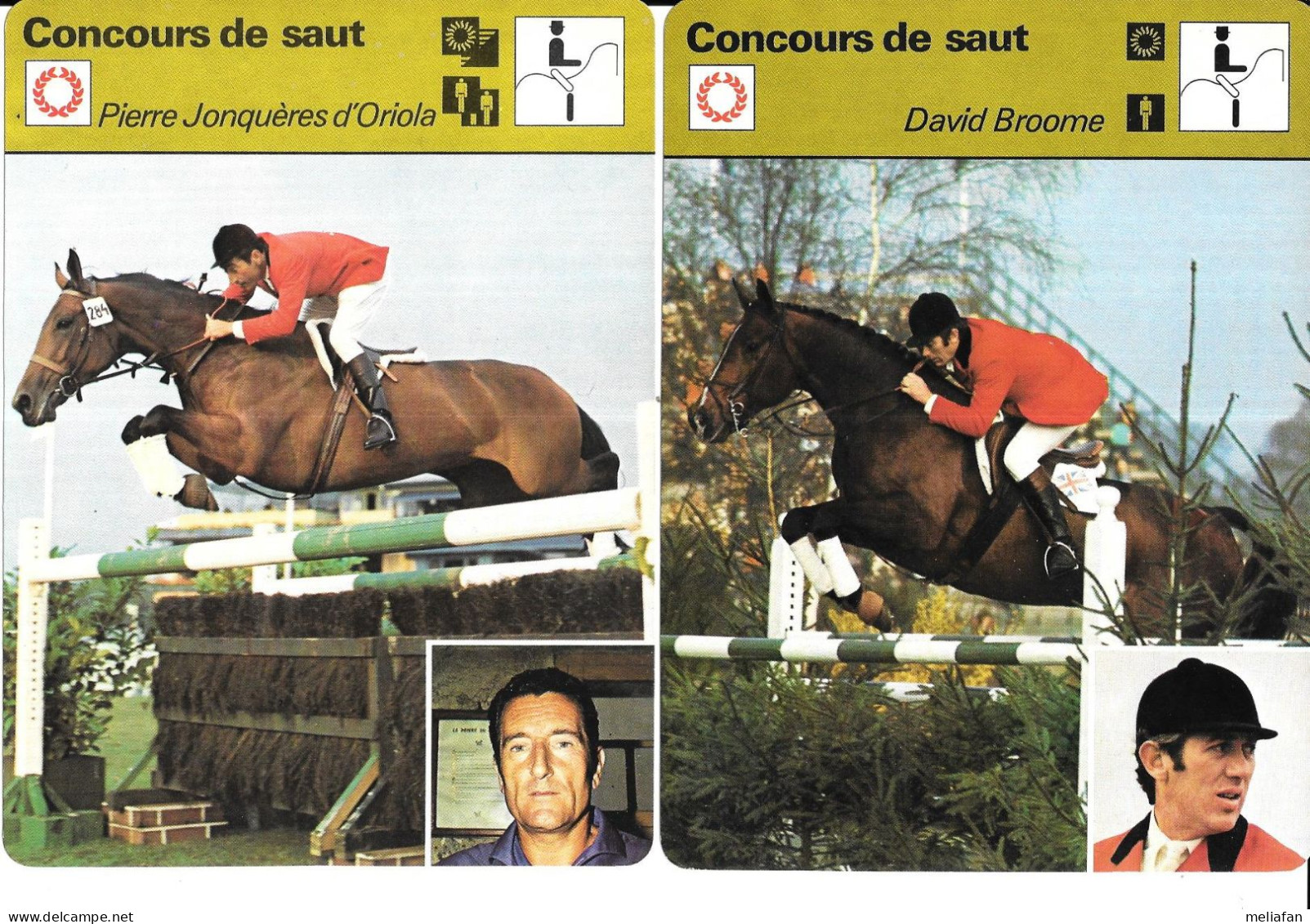 GF2059 - FICHES EDITION RENCONTRE - DAVID BROOME - PIERRE JONQUERES D'ORIOLA - ROZIER ROCHE PAROT ROGUET - Equitation