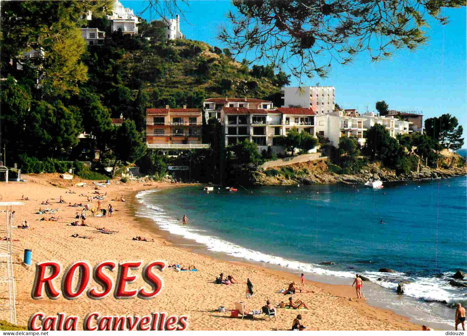 Espagne - Espana - Cataluna - Costa Brava - Roses - Cala Canvelles - Playa - Plage - Immeubles - Architecture - CPM - Vo - Gerona