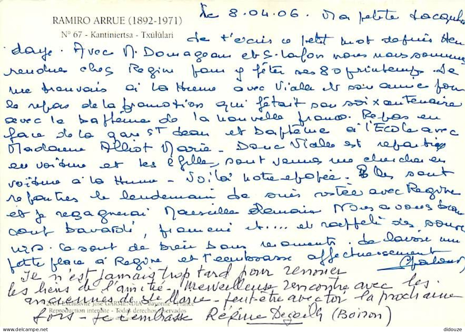 Art - Peinture - Ramiro Arrué - Kantiniertsa - Txùlùlari - CPM - Voir Scans Recto-Verso - Paintings